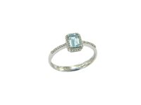 Anello Soranzo Gioielli Donna Pietre Preziose in Oro bianco Acquamarina 0.70 Ct LT10387580 - LT10387580